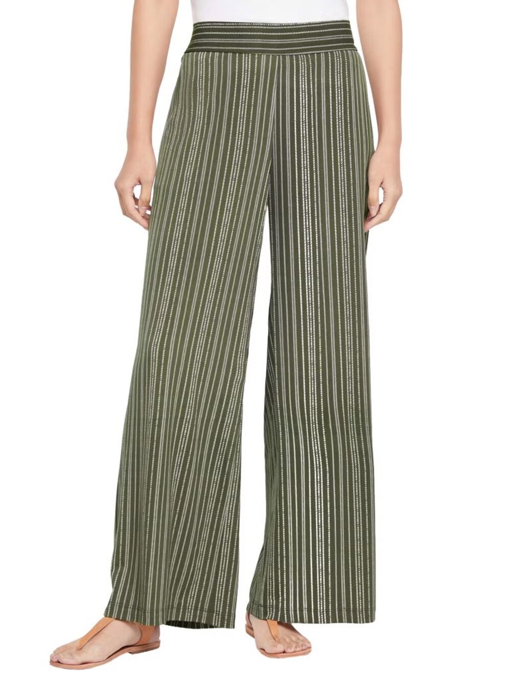 Three Dots Women's Pull-On Elastic Back Waistband Pant